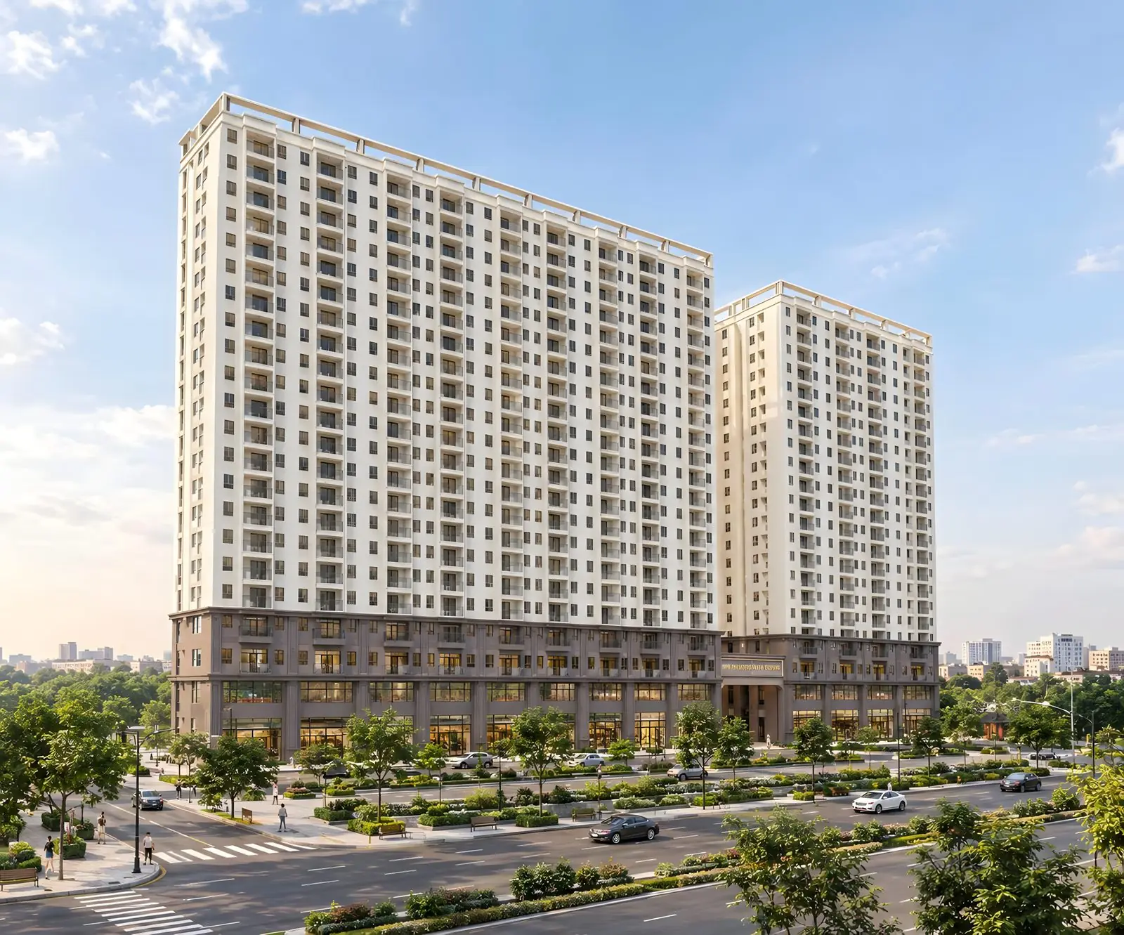 Phối cảnh ban ngày dự án STOWN Phượng Mao, góc nhìn 1